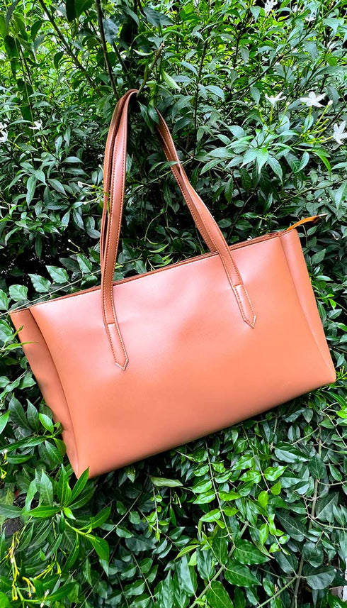 Liora Brown Tote Bag